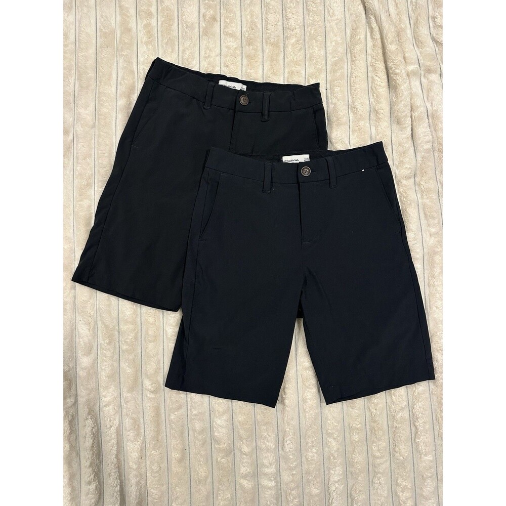 Abercrombie Kids Performance Chino Shorts - Set of 2 - Size 11/12 - Black